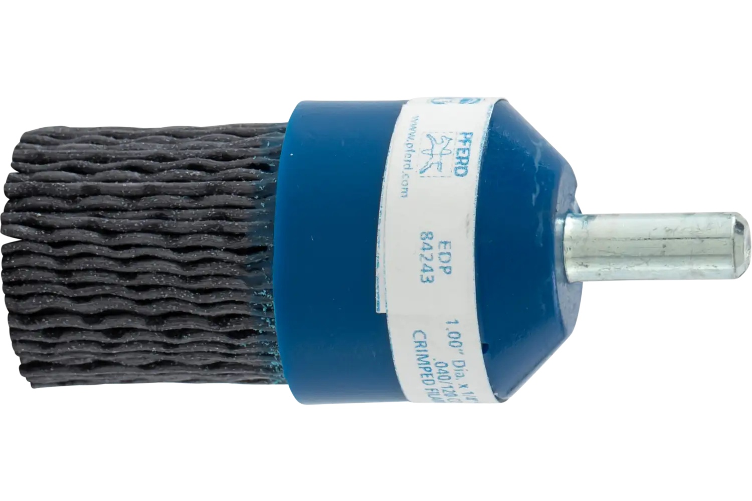 Picture of Pferd M-BRAD Mounted Disc Brush 1" Dia. .040/120 Grit CO 1/4" Shank Bridled